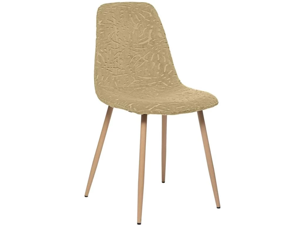 Ensemble De 4 Chaises Jaune 44x51x86 4 Ensemble De 4 Chaises Jaune 44x51x86 – Image 2