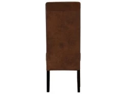 Lot De 2 Chaises SANTOS - Microfibre Aspect Cuir Vieilli - Pieds Bois Foncé 11 Lot De 2 Chaises SANTOS - Microfibre Aspect Cuir Vieilli - Pieds Bois Foncé -Magasin de meubles de restaurant tabouret de bar 274117